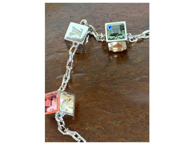 Bracciale Louis Vuitton argento e cristallo - vista 5