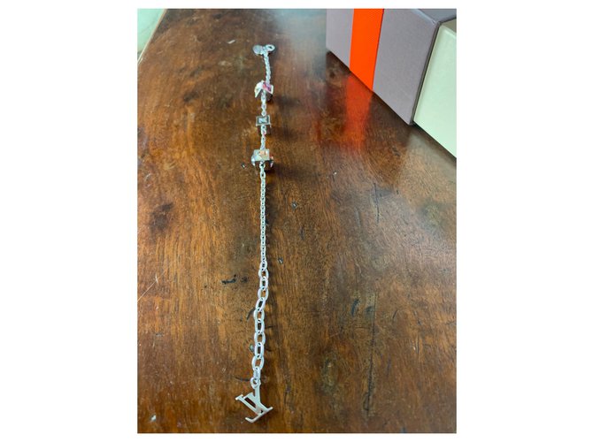 Bracciale Louis Vuitton argento e cristallo - vista 6