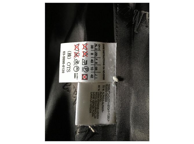 Abrigo Max Mara Negro de Alpaca - vista 2