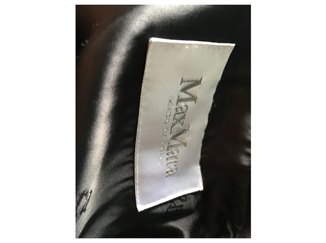 Abrigo Max Mara Negro de Alpaca - vista 3
