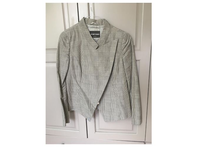 Emporio Armani Superb short structured jacket Grey - view 6