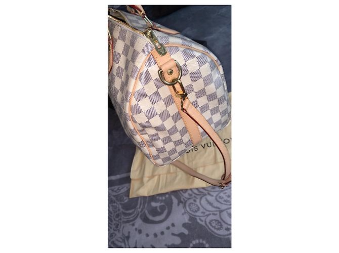Speedy Louis Vuitton Correa de hombro rápida Beige - vista 5