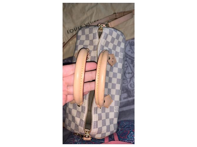 Speedy Louis Vuitton Correa de hombro rápida Beige - vista 6