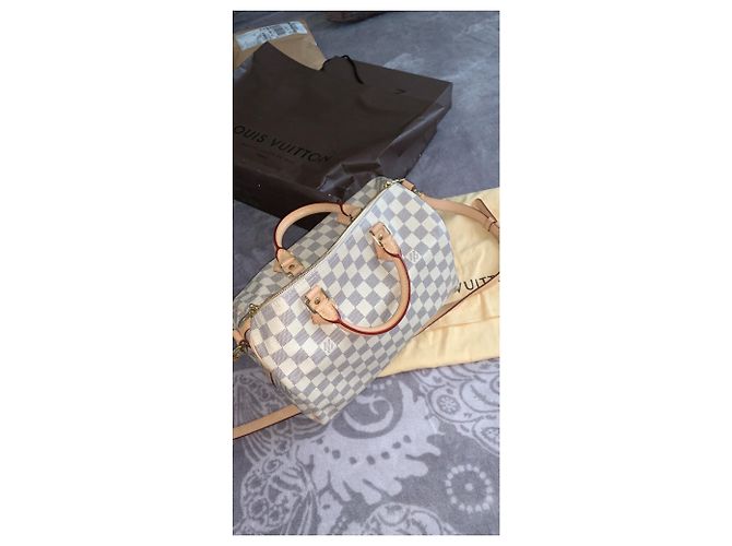 Speedy Louis Vuitton Correa de hombro rápida Beige - vista 8