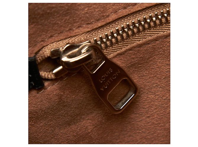 Louis Vuitton Black Mahina Babylone PM Negro - vista 8