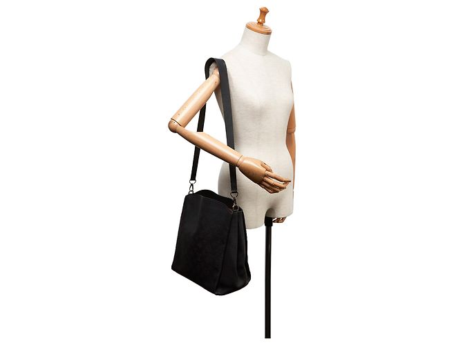 Louis Vuitton Black Mahina Babylone PM Negro - vista 9