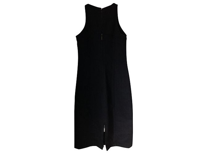 Vestido negro Karl Lagerfeld de algodón y elastano - vista 2