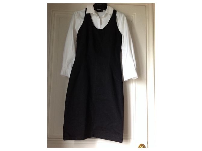 Vestido negro Karl Lagerfeld de algodón y elastano - vista 4