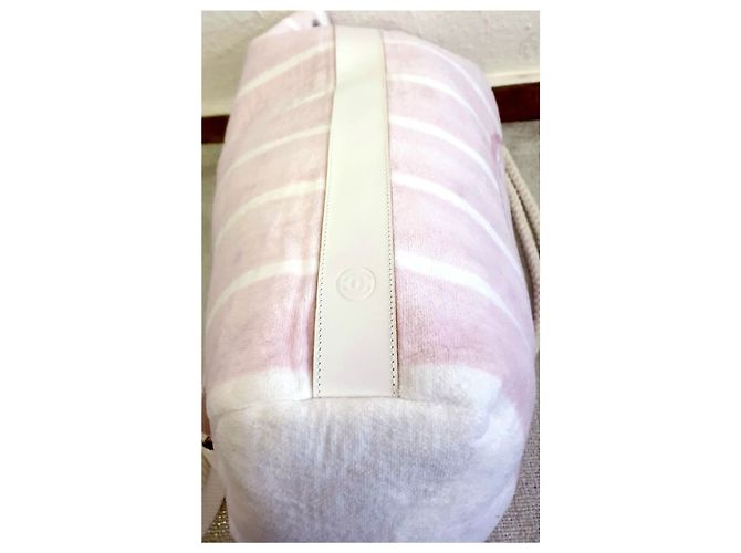Chanel Mochila e toalha nova Rosa Branco - vista 10