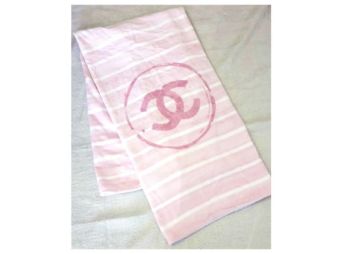 Chanel Mochila e toalha nova Rosa Branco - vista 13
