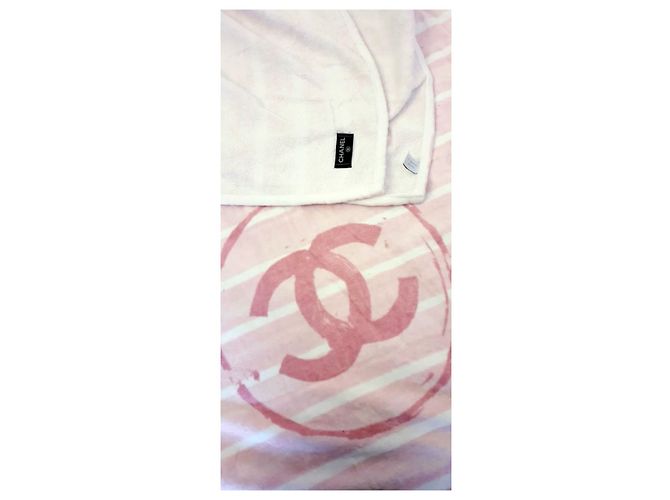 Chanel Mochila e toalha nova Rosa Branco - vista 3