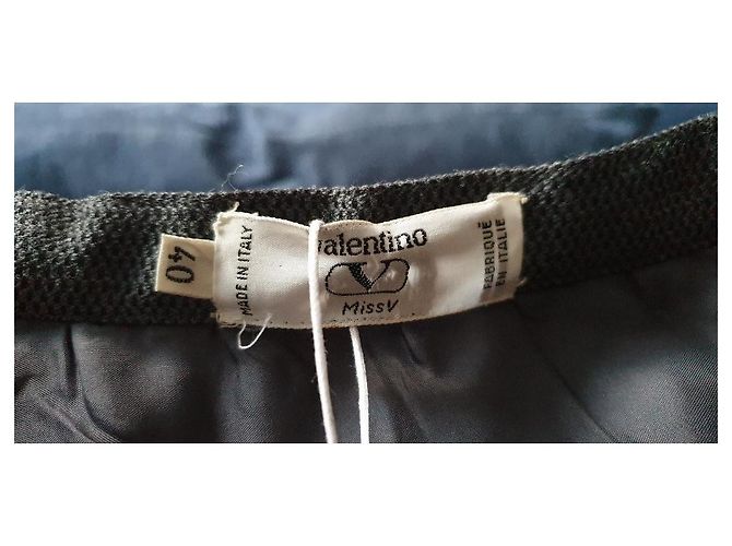 Vintage Wollrock Valentino Grau - Ansicht 2