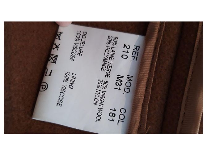 Carven Trenchcoat aus Kamelwolle Karamell - Ansicht 4