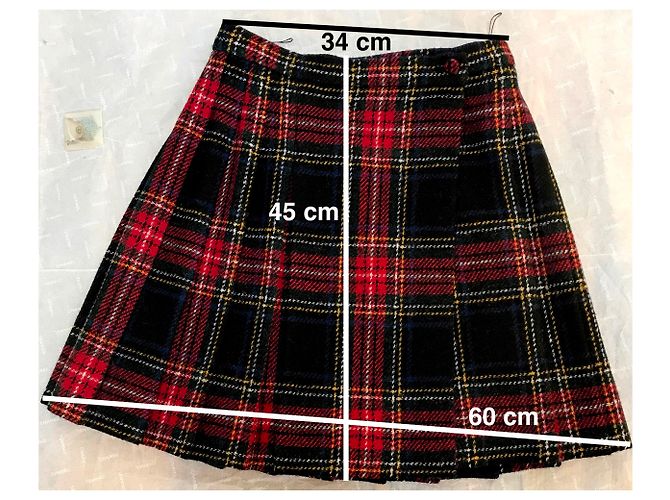 Saint Laurent Runway plaid skirt 100 % Wool - view 11
