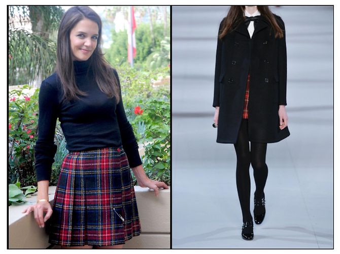 Saint Laurent Runway plaid skirt 100 % Wool - view 12