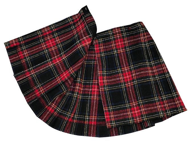 Saint Laurent Runway plaid skirt 100 % Wool - view 2