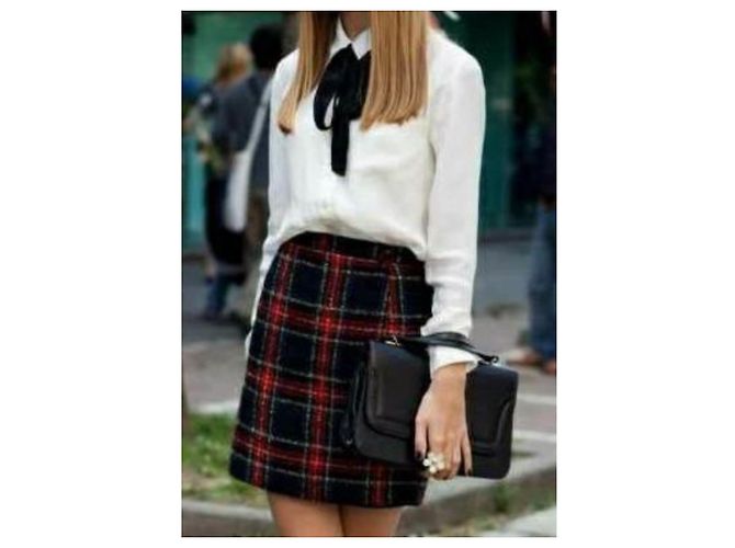 Saint Laurent Runway plaid skirt 100 % Wool - view 3