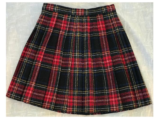 Saint Laurent Runway plaid skirt 100 % Wool - view 9