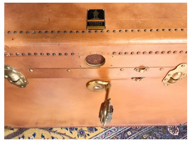 Autre Marque Oshkosh Steamer Trunk Caramello - vista 14