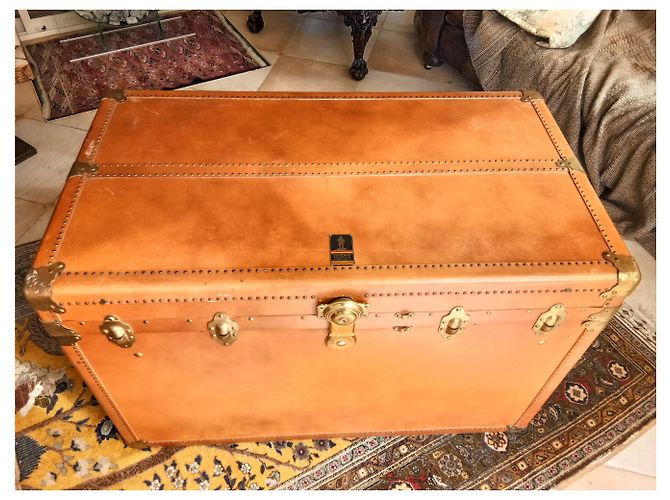 Autre Marque Oshkosh Steamer Trunk Caramello - vista 3