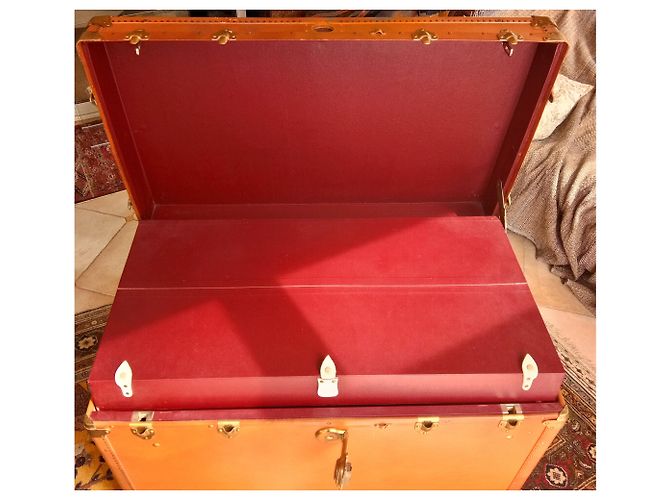 Autre Marque Oshkosh Steamer Trunk Caramello - vista 4