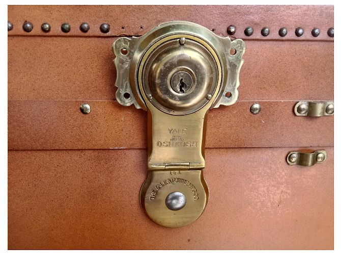 Autre Marque Oshkosh Steamer Trunk Caramello - vista 7
