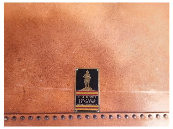Autre Marque Oshkosh Steamer Trunk Caramello - vista 8