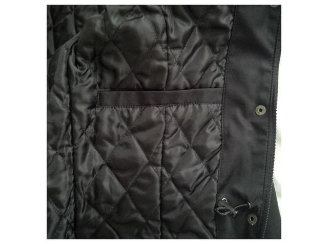 Autre Marque Gabardina acolchada azul marino algodón poliamida - vista 6