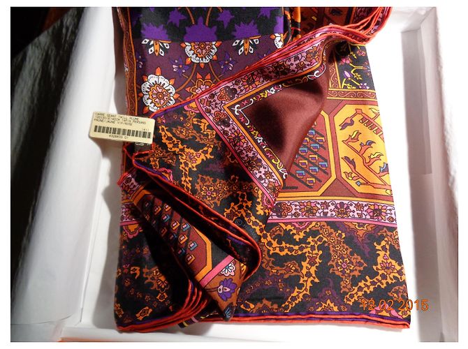 Hermès Hermes, TAPIS PERSANS 140*140 cm Roxo - vista 4