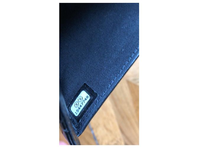 Wallet On Chain Chanel Große lange Klappe Brieftasche Schwarz - Ansicht 5