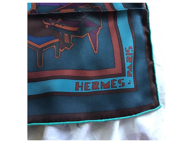 Hermès "band jazz trocadero originale" Blu navy - vista 7