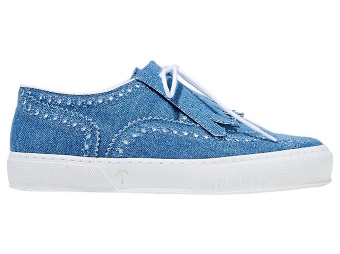 Ballerine Robert Clergerie in pelle blu - vista 2