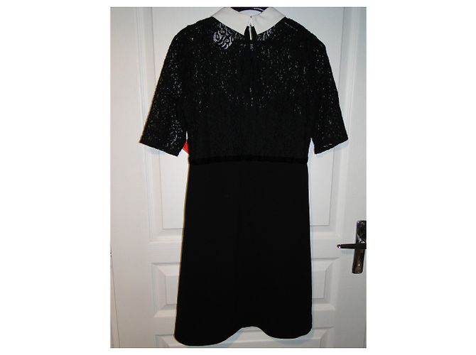 The Kooples Kleines schwarzes Spitzenkleid - Ansicht 4