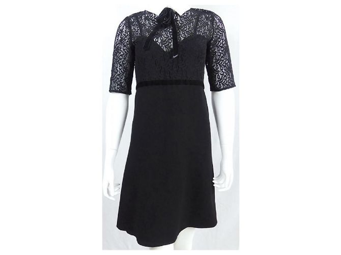 The Kooples Kleines schwarzes Spitzenkleid - Ansicht 7