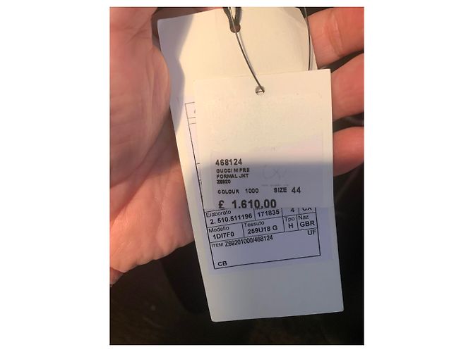 Chaqueta Cambridge bordada Gucci Negro - vista 11