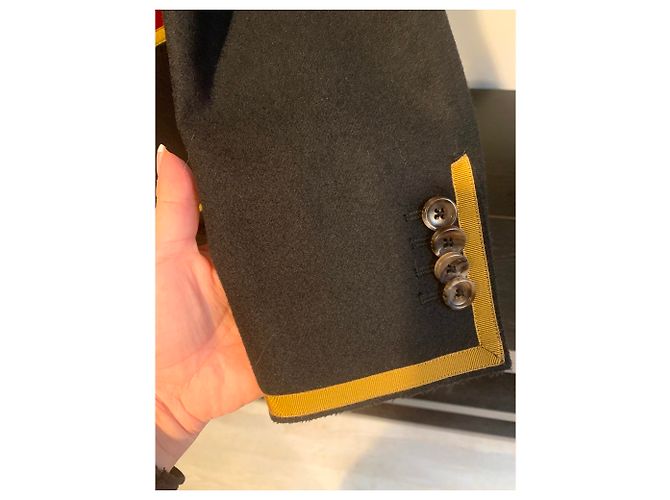 Chaqueta Cambridge bordada Gucci Negro - vista 14