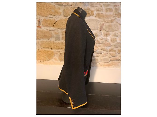 Chaqueta Cambridge bordada Gucci Negro - vista 2