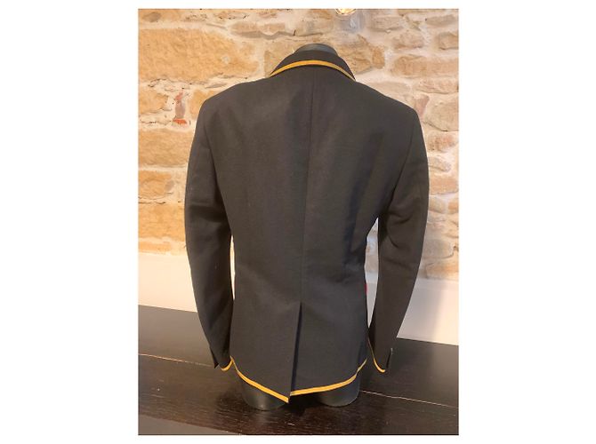 Chaqueta Cambridge bordada Gucci Negro - vista 3