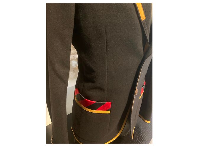 Chaqueta Cambridge bordada Gucci Negro - vista 5