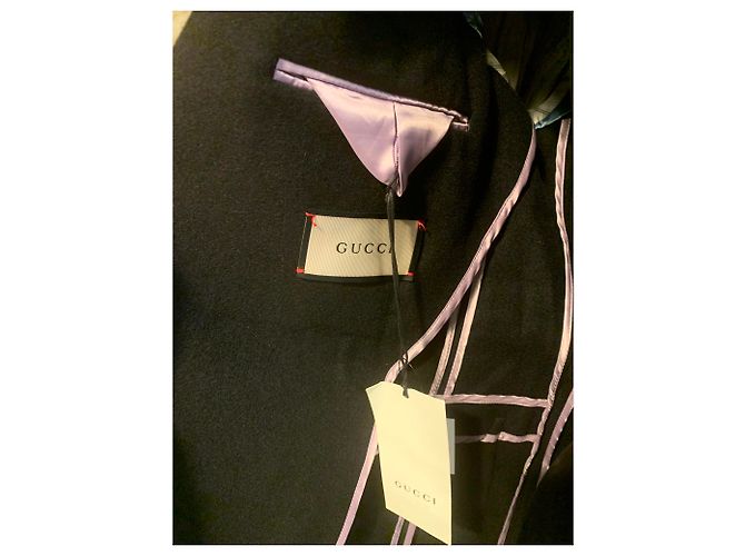 Chaqueta Cambridge bordada Gucci Negro - vista 7