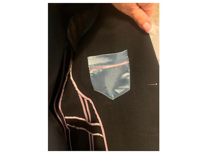 Chaqueta Cambridge bordada Gucci Negro - vista 8