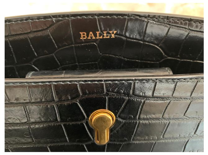 Bally BORSA A SFERA CECYLE CINTURINO DA DONNA IN PELLE NERA DI VITELLO Nero - vista 5
