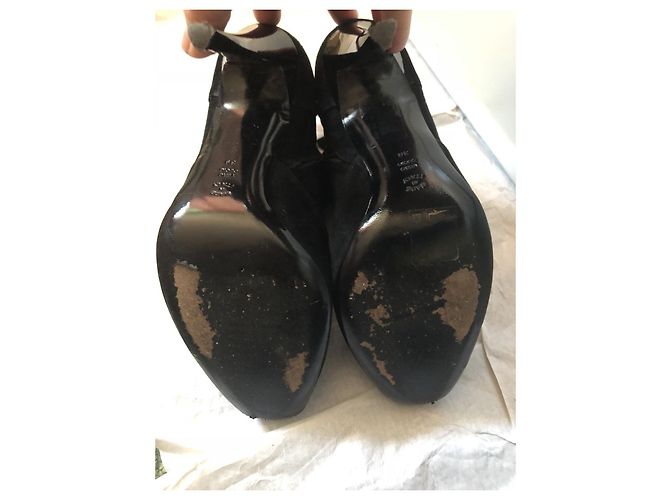 Stivaletti Alberta Ferretti in suede nero - vista 6