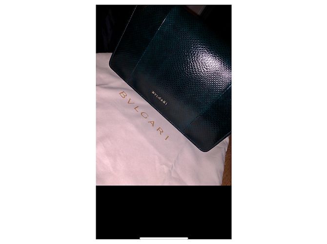Borsa a mano Bulgari in pelle esotica nera Nero - vista 2