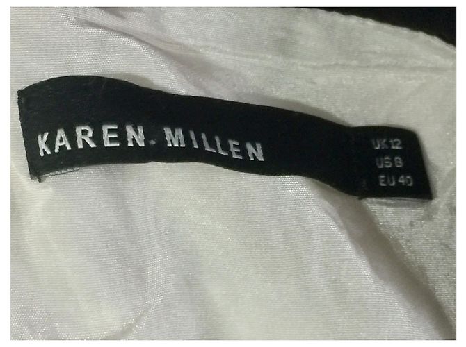 Karen Millen Silhouette Kleid Schwarz Weiß - Ansicht 3