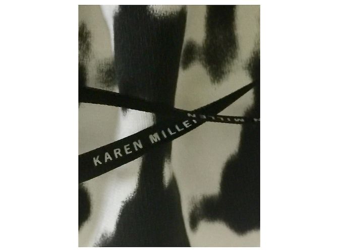 Karen Millen Silhouette Kleid Schwarz Weiß - Ansicht 4