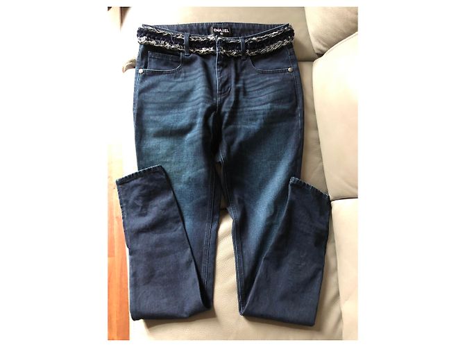 Chanel Jeans Azul - vista 4