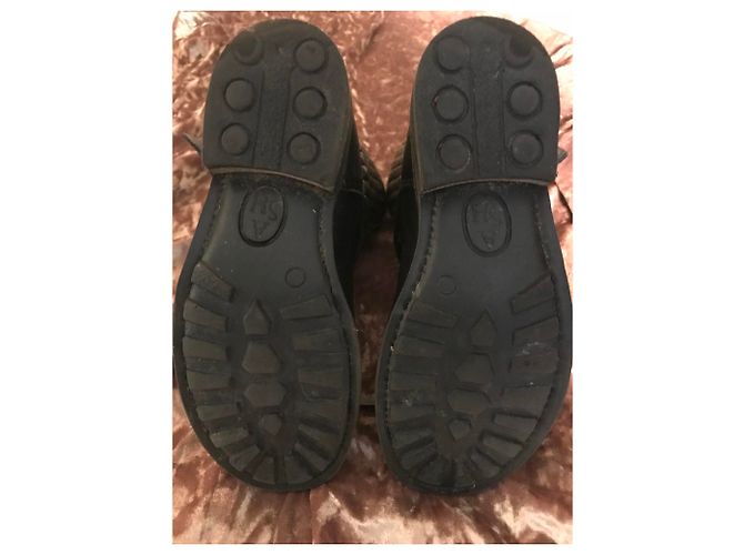 Ash Bottes motardes en cuir noires à clous Nickel TENNESSE - vue 5