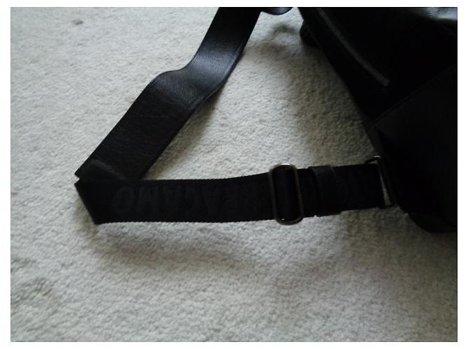 Salvatore Ferragamo Zaino in pelle nero marrone - vista 7