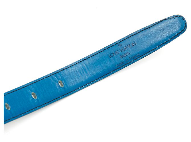 Louis Vuitton SHERWOOD Y CINTURÓN T85 EPI AZUL - vista 4